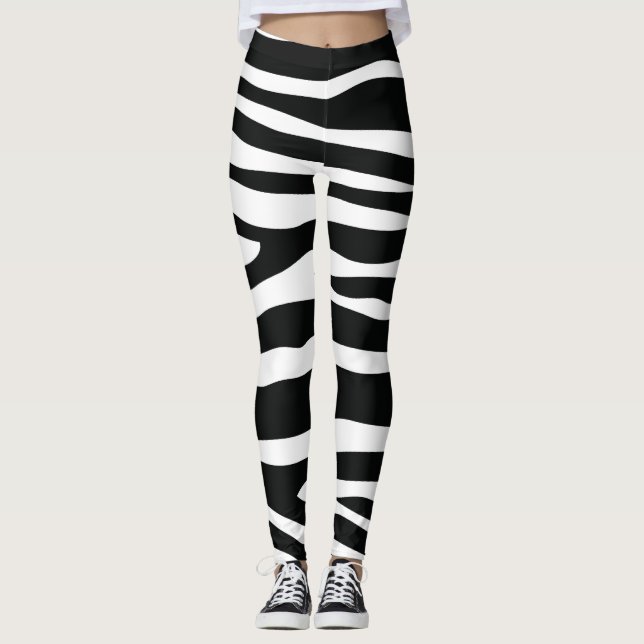 Leggings black zebra  (Anverso)