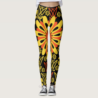 Leggings BlackNYellow Florah