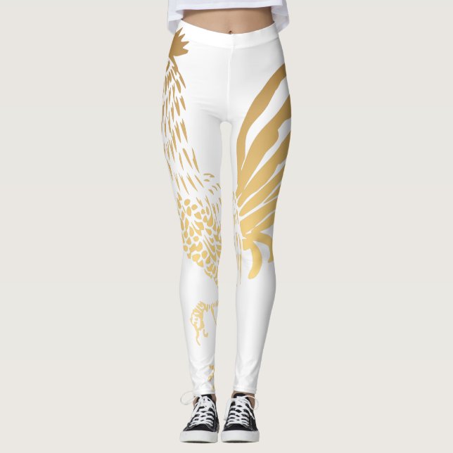 Leggings Blancas de Golden Rooster Año 2017 (Anverso)
