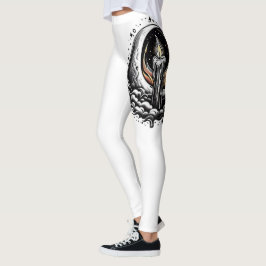 Leggings Blanco mágico iluminado por luna