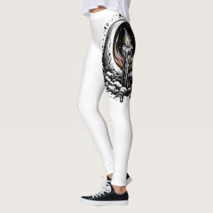 Leggings Blanco mágico iluminado por luna