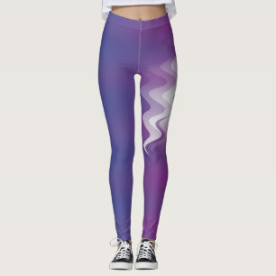 Leggings Blanco morado azul