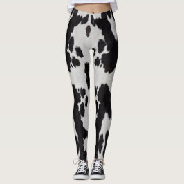 Leggings blanco negro