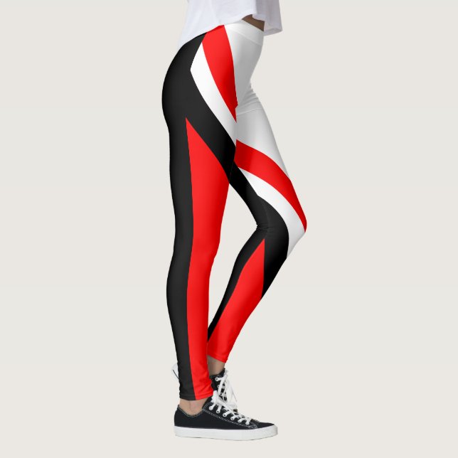 Leggings Blanco rojo negro (Derecha)