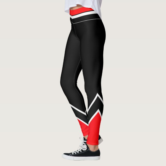 Leggings Blanco rojo y negro (Izquierda)
