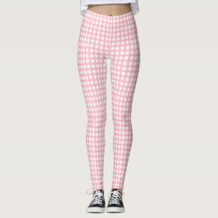 Leggings Blanco sobre puntos de Polka de pequeño tamaño hor