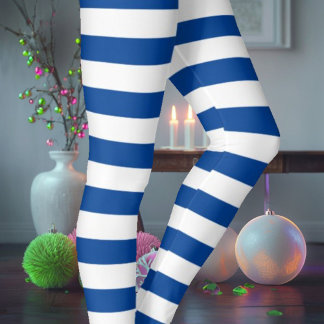 Leggings Blanco y azul