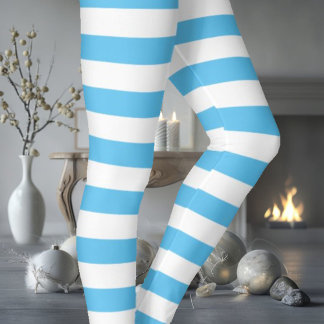 Leggings Blanco y azul