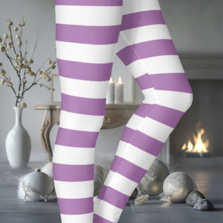 Leggings Blanco y morado