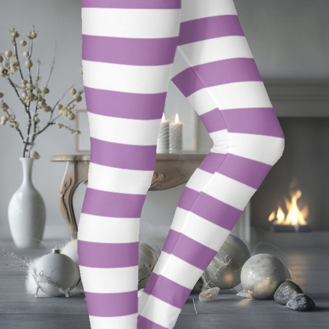 Leggings Blanco y morado (Subido por el creador)