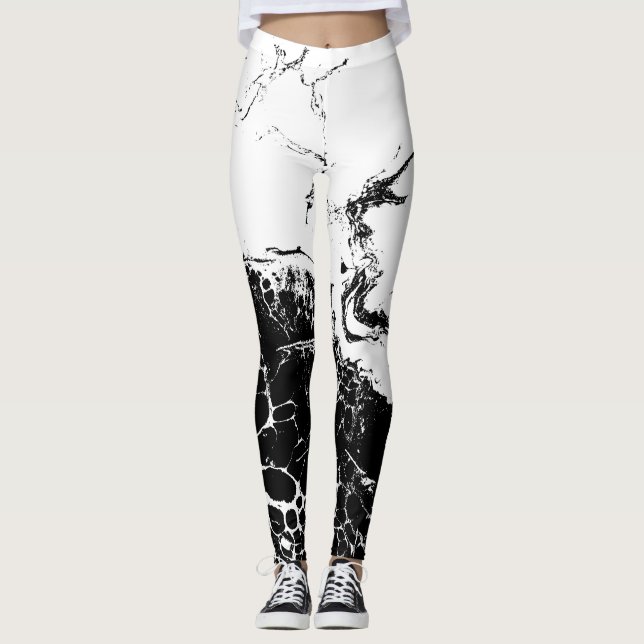  Leggings blanco y negro (Anverso)