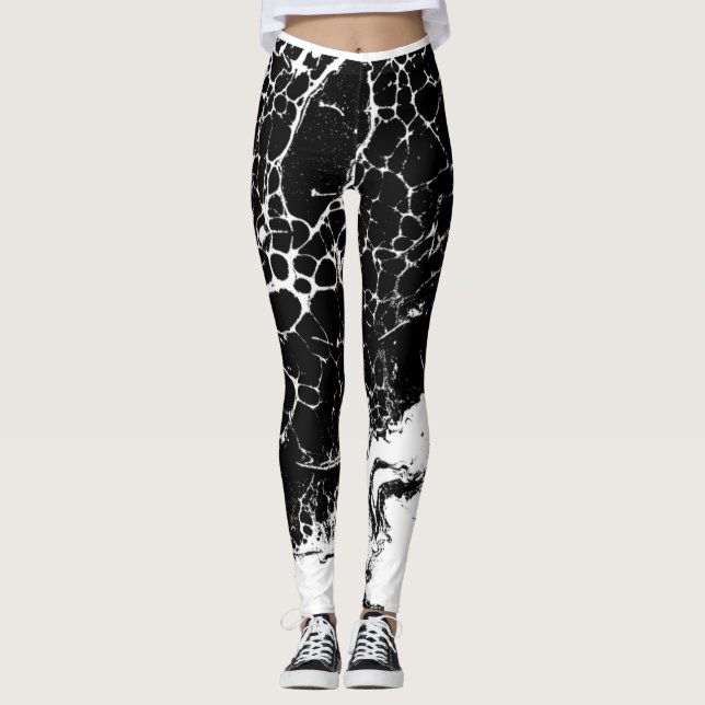  Leggings blanco y negro (Anverso)