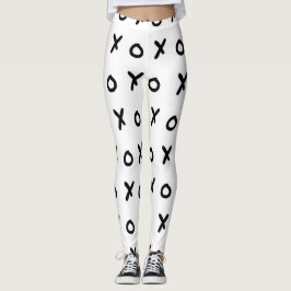 Leggings Blanco y negro X O XO X&O's Moda Lindo