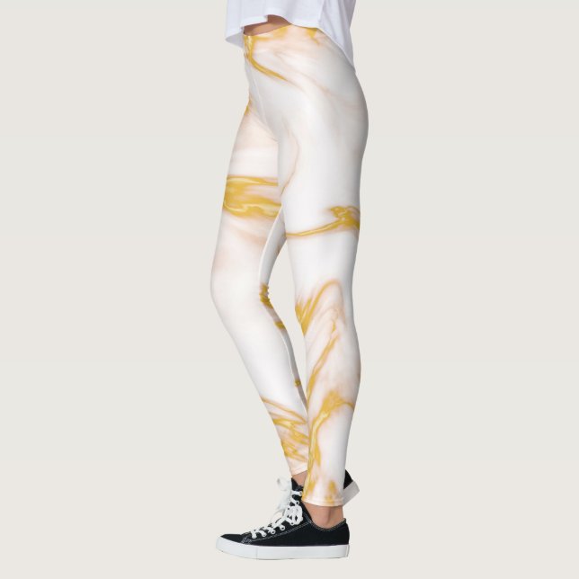 Leggings Blanco Y Oro (Izquierda)
