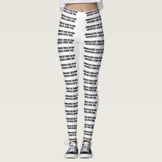 leggings blancos "Los manipuladores prosperan en t
