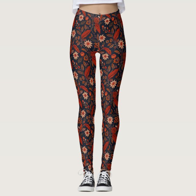 Leggings Blerta 3 - Patrón floral (Anverso)