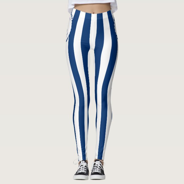 Leggings Bleu boat linear love (Anverso)