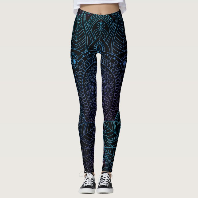 Leggings Bliss árabe: Magia Mandala Oriental (Anverso)