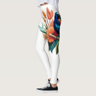 Leggings Bliss tropical: Una Fusión Vibrante de la Flora