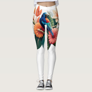 Leggings Bliss tropical: Una Fusión Vibrante de la Flora