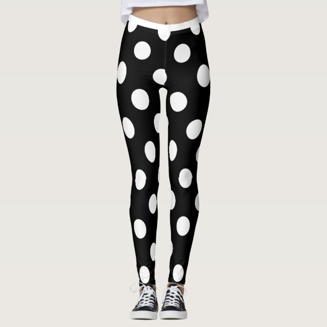 Leggings Blk Polka (Anverso)