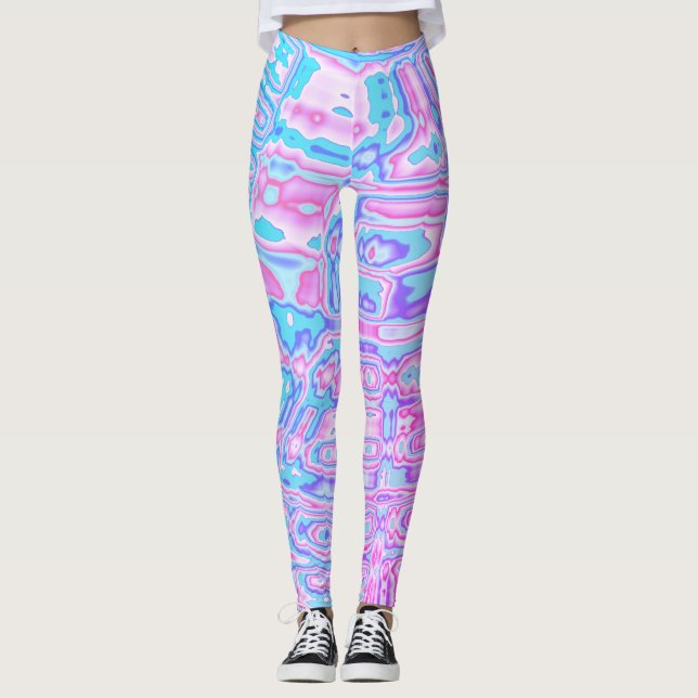 Leggings Blobs coloridos (Anverso)