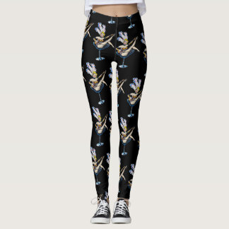 Leggings Blonde del corista de Las Vegas en negro