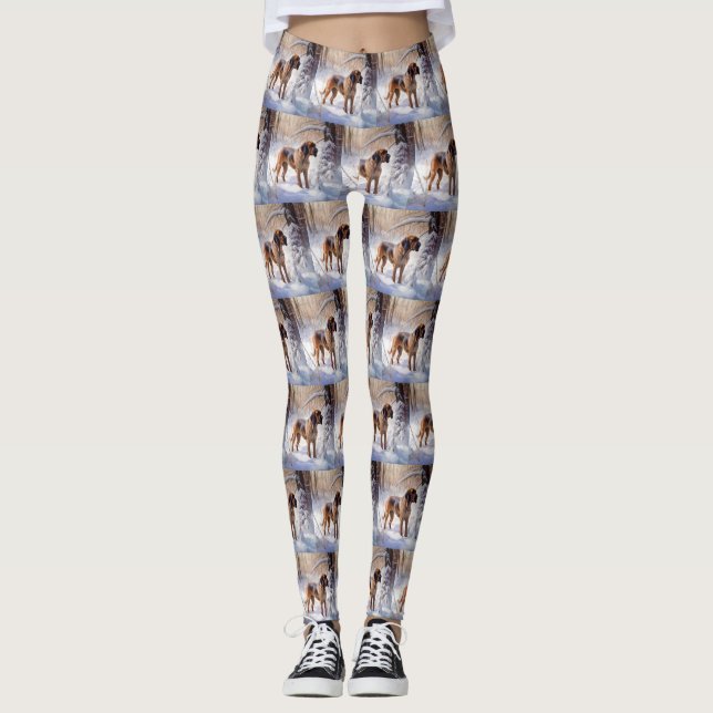Leggings Bloodhound deja que nieve Navidades (Anverso)