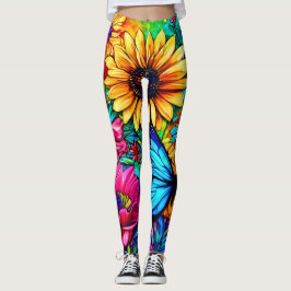 Leggings Blooming Butterfly Haven