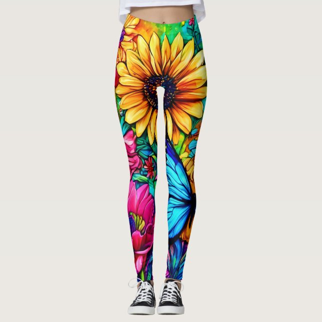Leggings Blooming Butterfly Haven (Anverso)