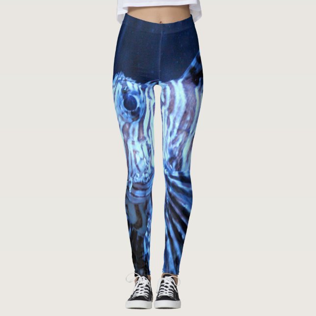 Leggings "Bloop, bloop, bloop" (Roar de Lionfish) (Anverso)