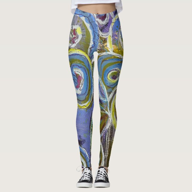 Leggings Blue and Purple by Lydia's Art Sangria (Anverso)