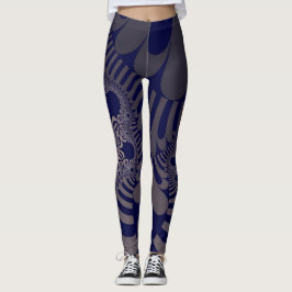 Leggings Blue and Silver Mod