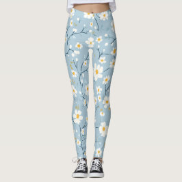 Leggings Blue Blossom Breeze Daisy