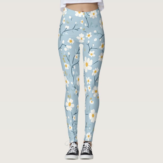 Leggings Blue Blossom Breeze Daisy (Anverso)