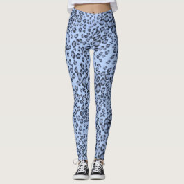 LEGGINGS BLUE CHEETAH