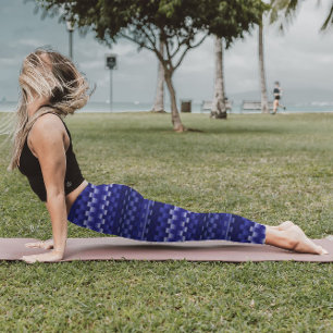 Leggings Blue Deep Purple Trippy Stripes Guay Psychedelic