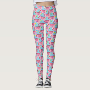 Leggings Blue Hawaii CUPCAKE