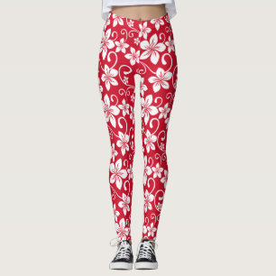 LEGGINGS BLUE HAWAII (RED)