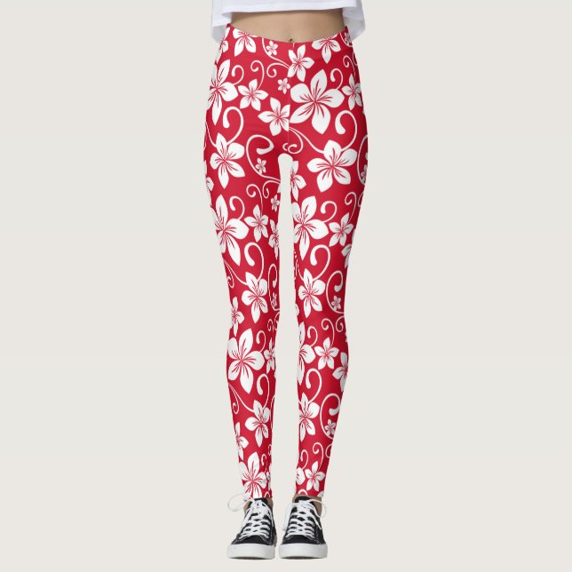 LEGGINGS BLUE HAWAII (RED) (Anverso)