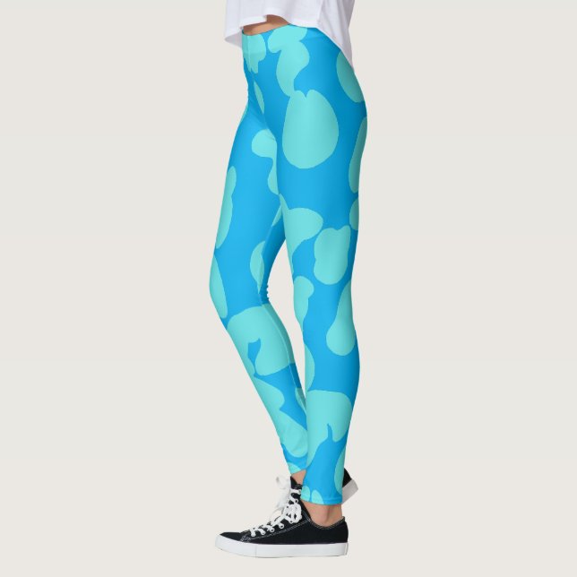Leggings blue ivy illustration sport women (Izquierda)