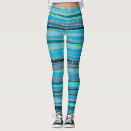 Leggings Blue Lagoon Zen | Leggencias de entrenamiento de p