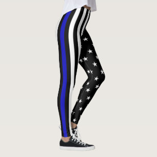 Leggings Blue Line fino limpia la bandera