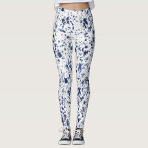 Blue Paint Splash And Splatter Pattern