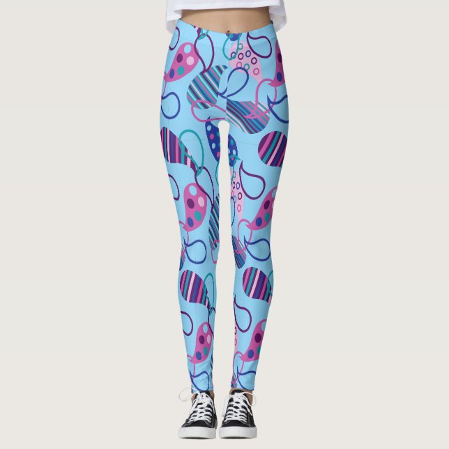 Leggings Blue Paisley (Anverso)