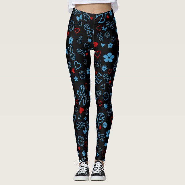 Leggings Blue/Red Multi... Diabetes (Anverso)