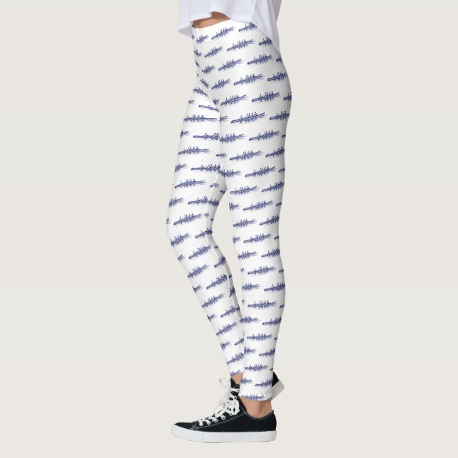 Leggings Blue Rowing Rowers Equipo Deportes Acuáticos (Izquierda)