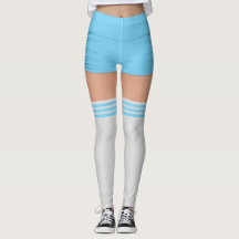 Blue Shorts Knee Socks Nombre Roller Derby