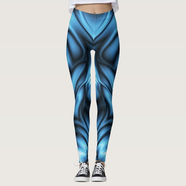 Leggings Blue Silk wave (Anverso)