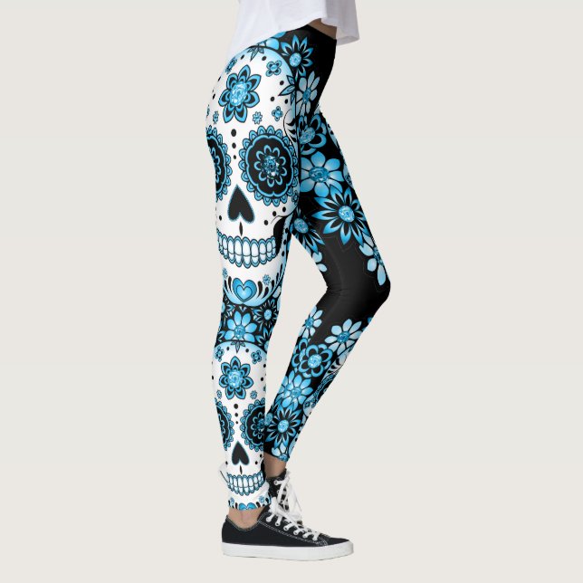 Leggings Blue Sugar Skull (Derecha)